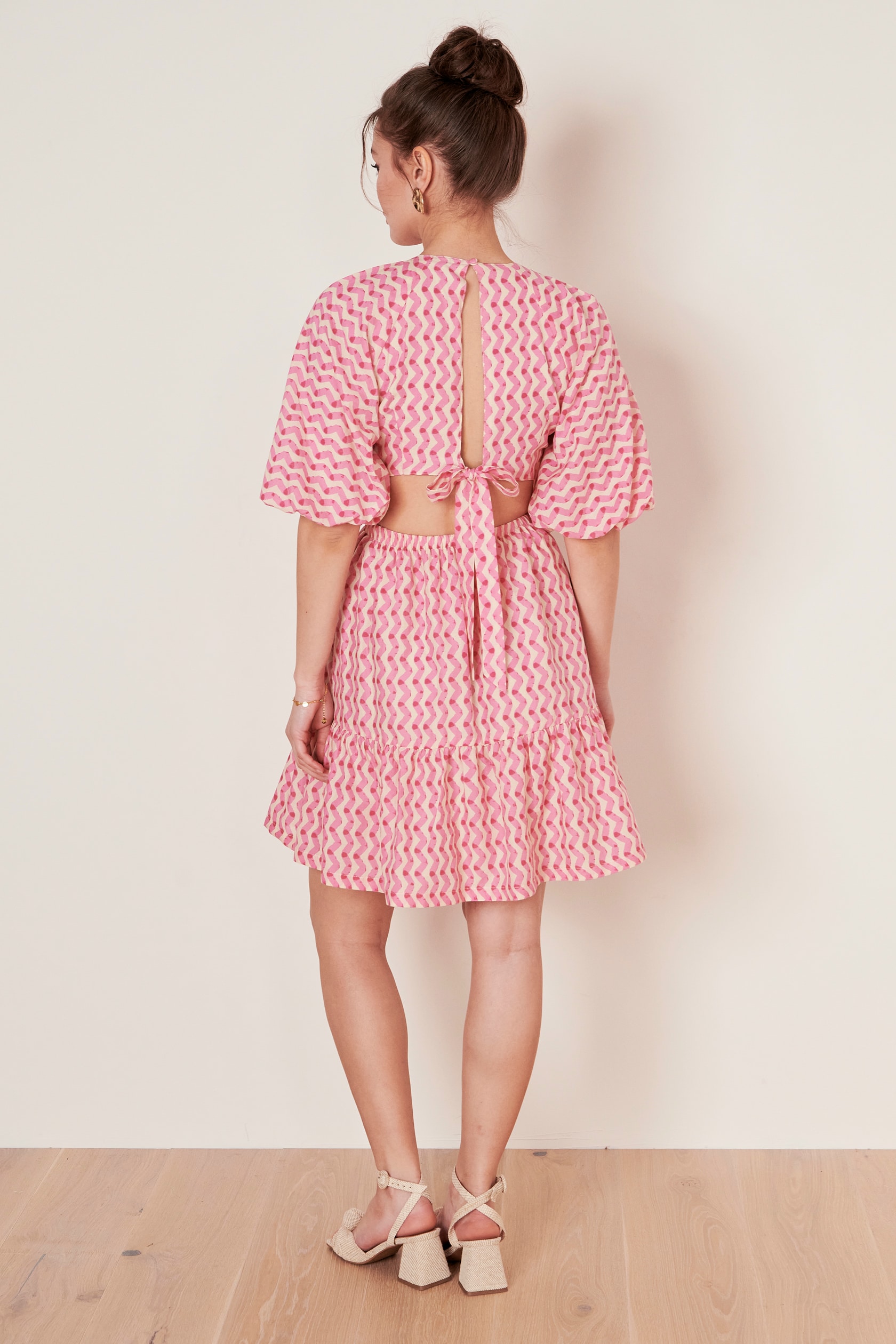 CLAIRE LUISE® Mini dress with pattern in pink