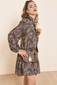 Minikleid mit Leoprint