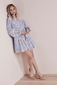 Langarmkleid mit Taillenband