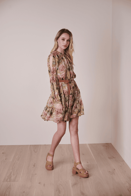 Florales Volantkleid