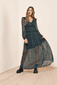 Langarm Maxikleid