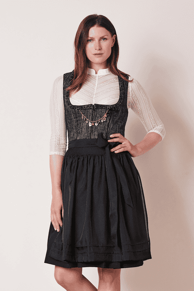Kr\u00fcger Dirndl noir-rose \u00e9l\u00e9gant Mode Vêtements traditionnels Dirndl Krüger 
