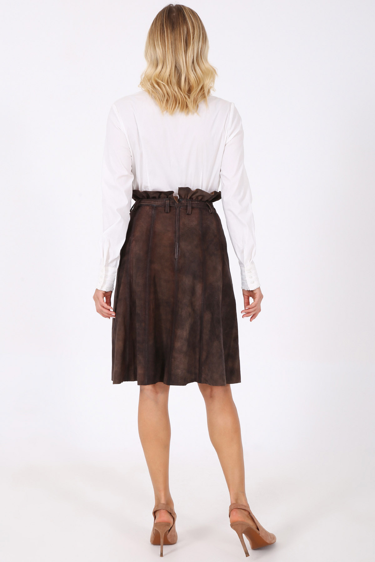 Leather skirt Marleen