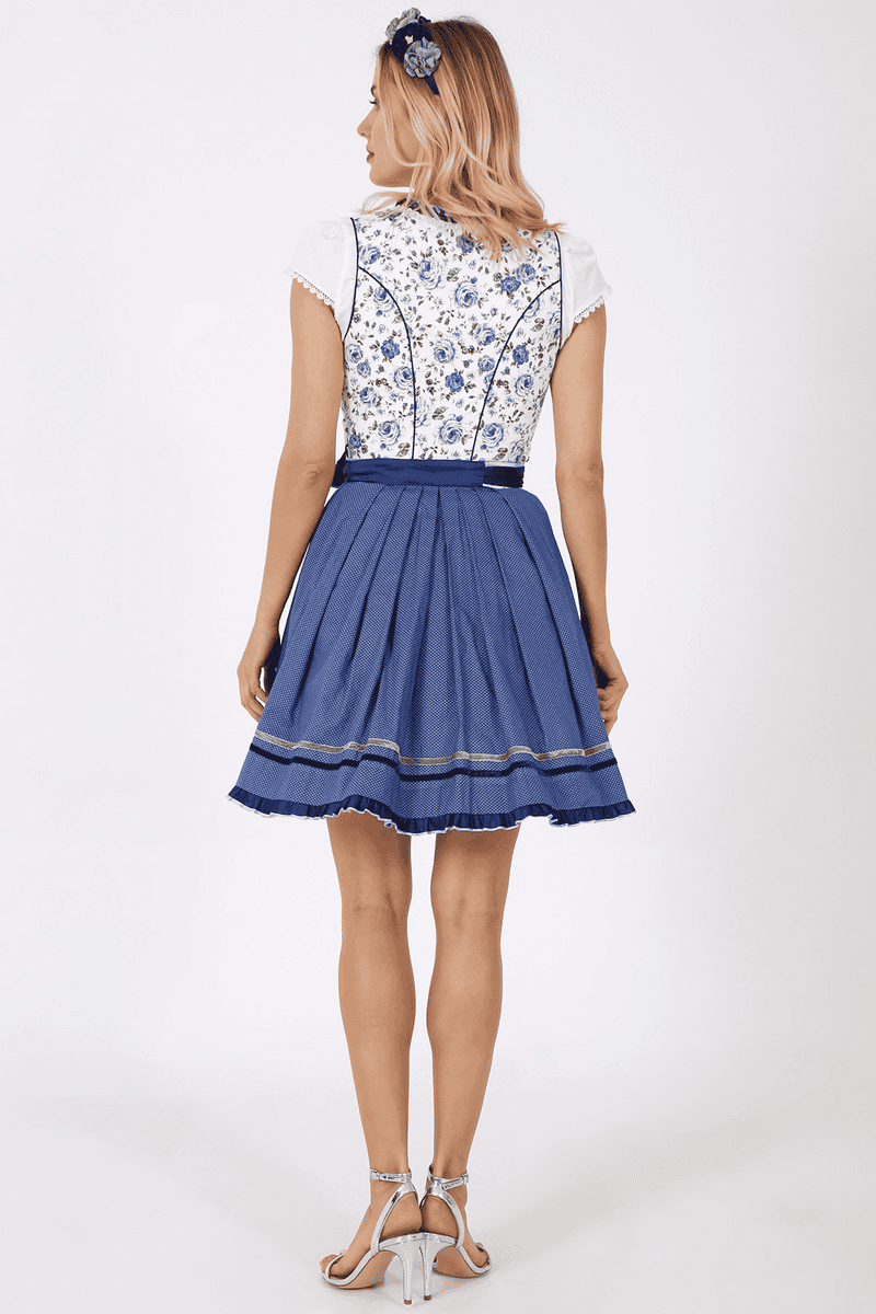 Dirndl Blue Roses (50cm)