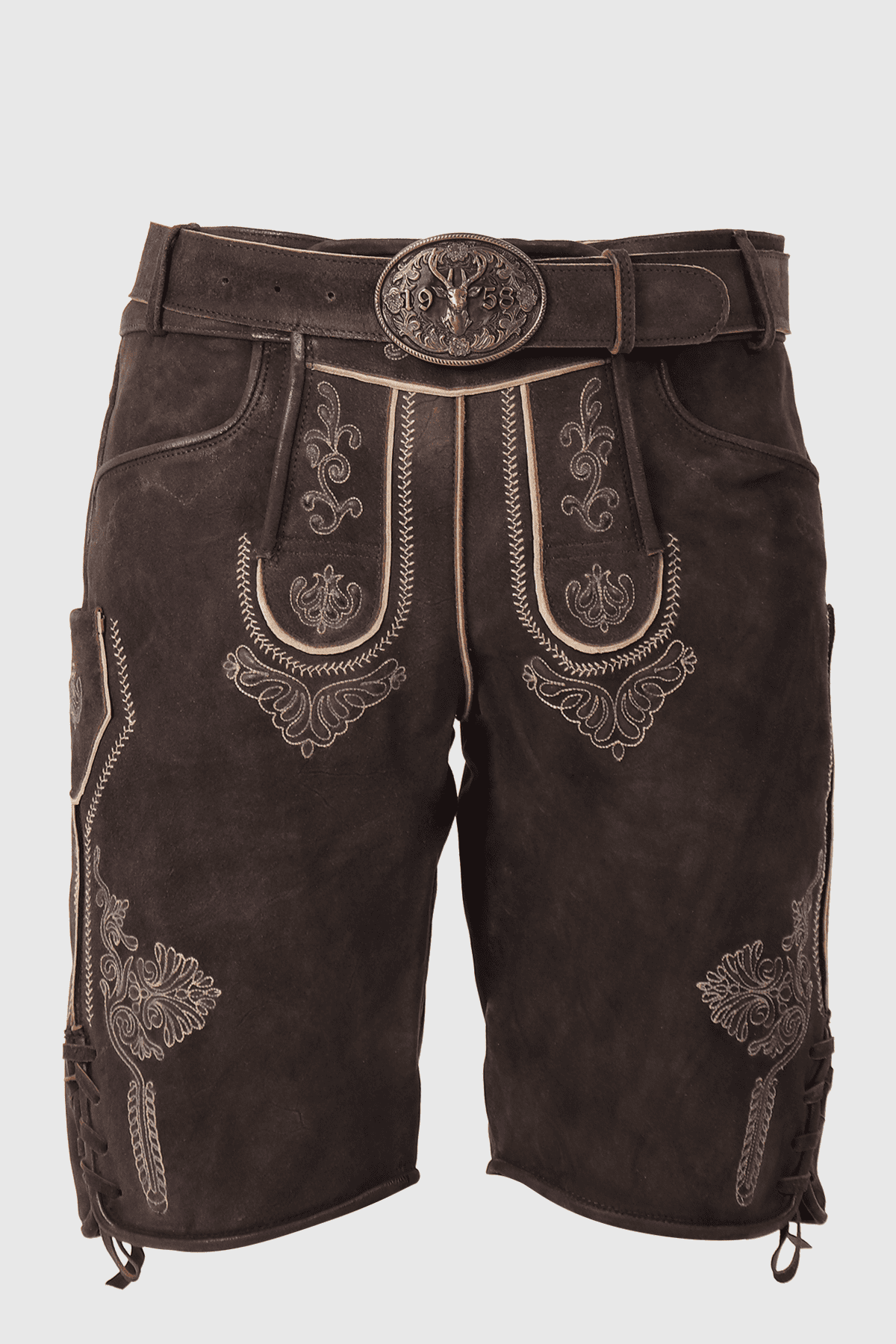 Lederhose Jan mit Gürtel