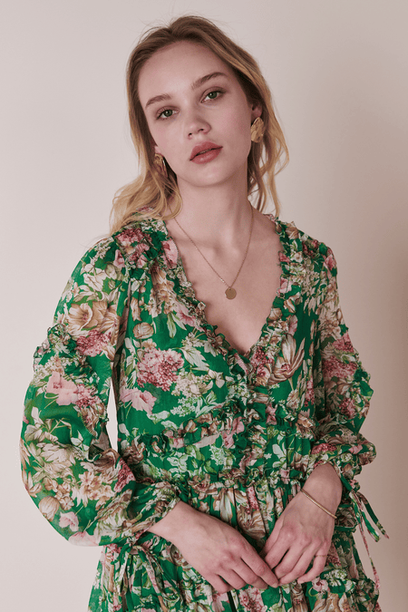 Luftiges florales Kleid