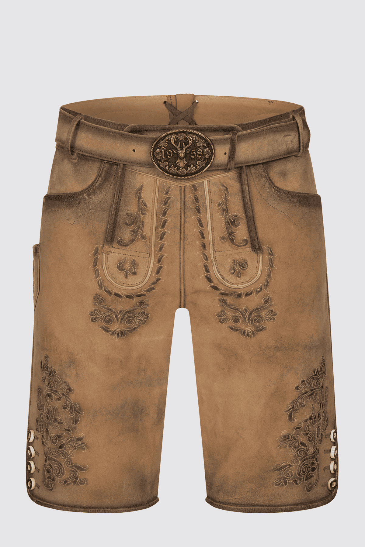 Lederhose Ilias mit Gürtel