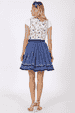 Dirndl Blue Roses (50cm)