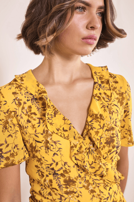 Florales Wickelkleid
