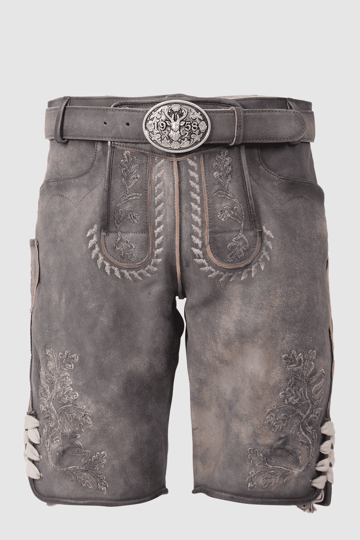 Lederhose Volker mit Gürtel