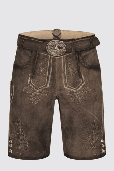 Lederhose Arijus mit Gürtel