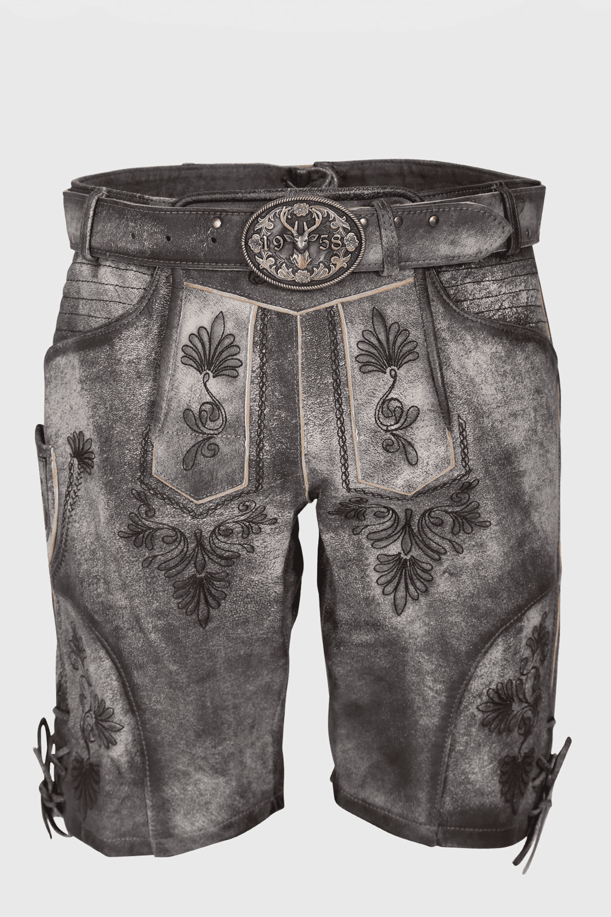 Lederhose Grauer Hirsch
