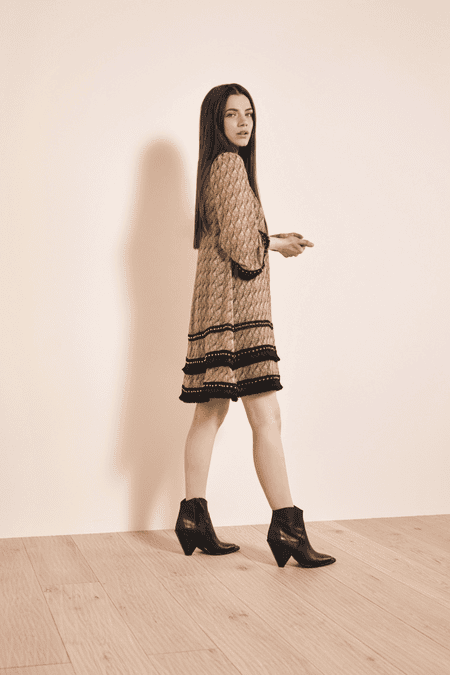 Grafisches Chiffonkleid