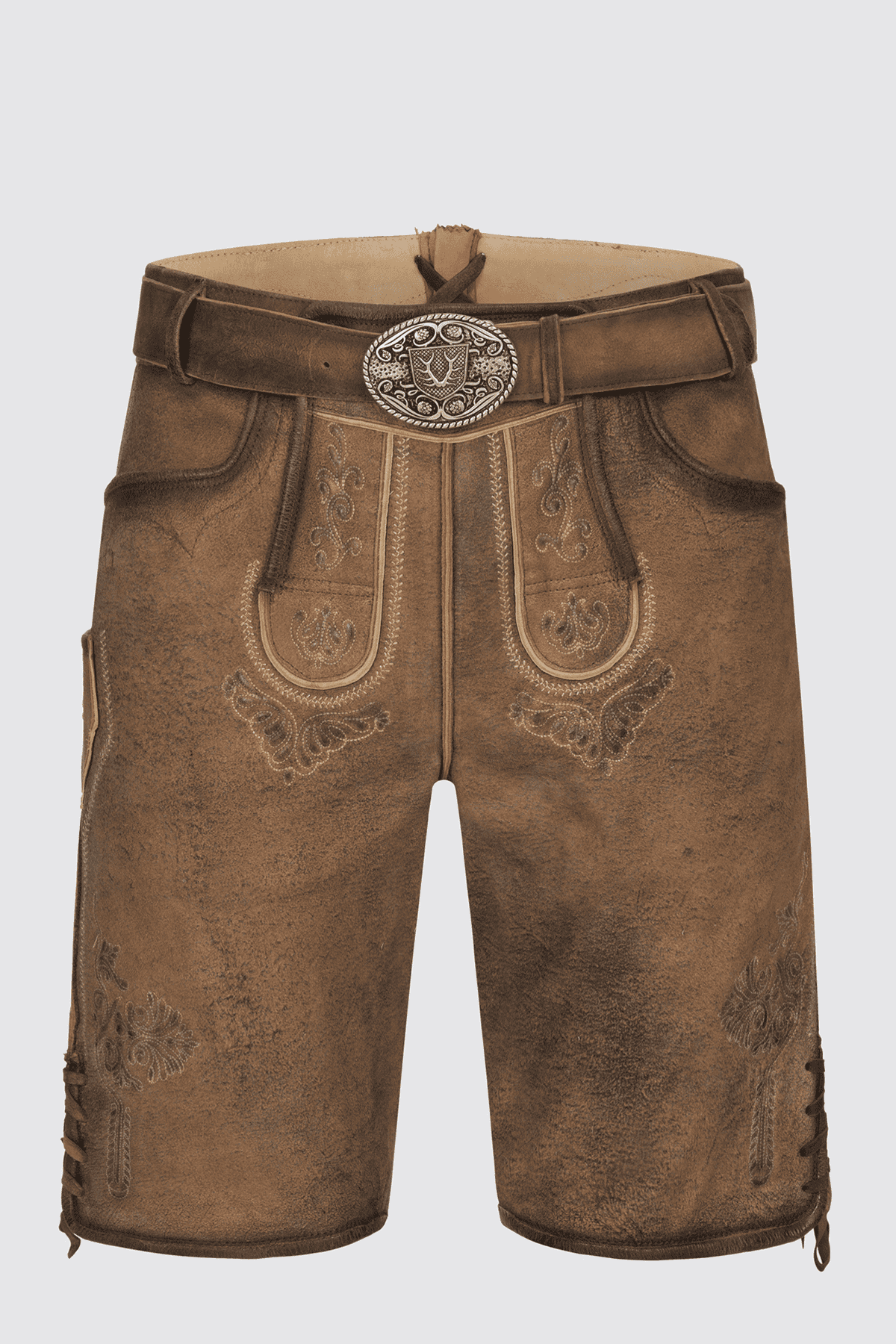 Lederhose Maximos mit Gürtel