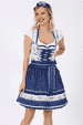 Dirndl Blue Roses (50cm)