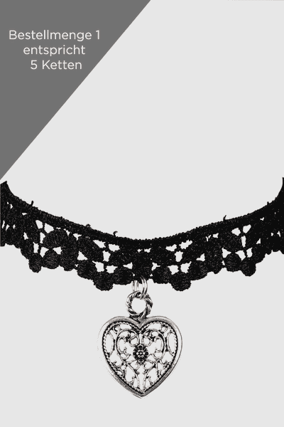 Choker-Halsband Love 5er Pack