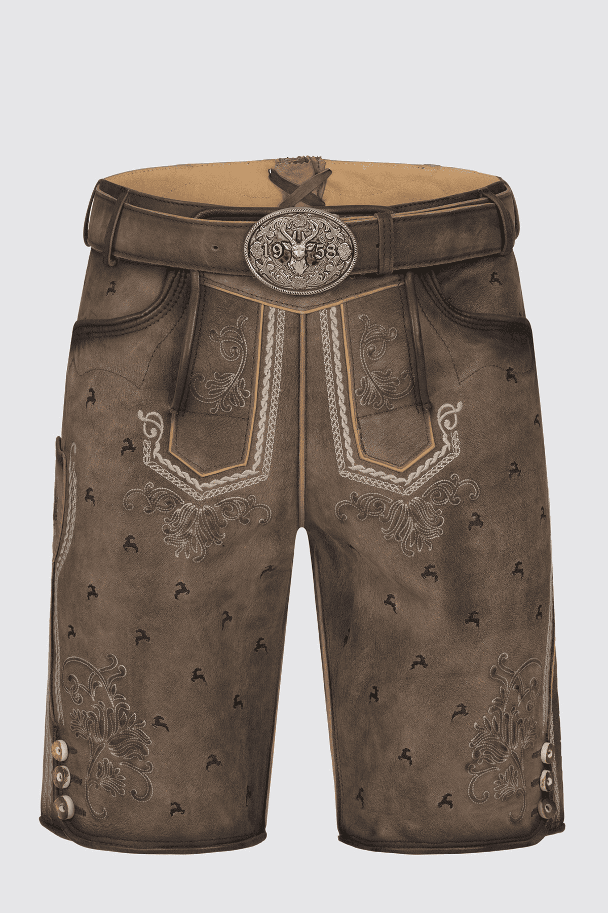 Lederhose Lukas mit Gürtel