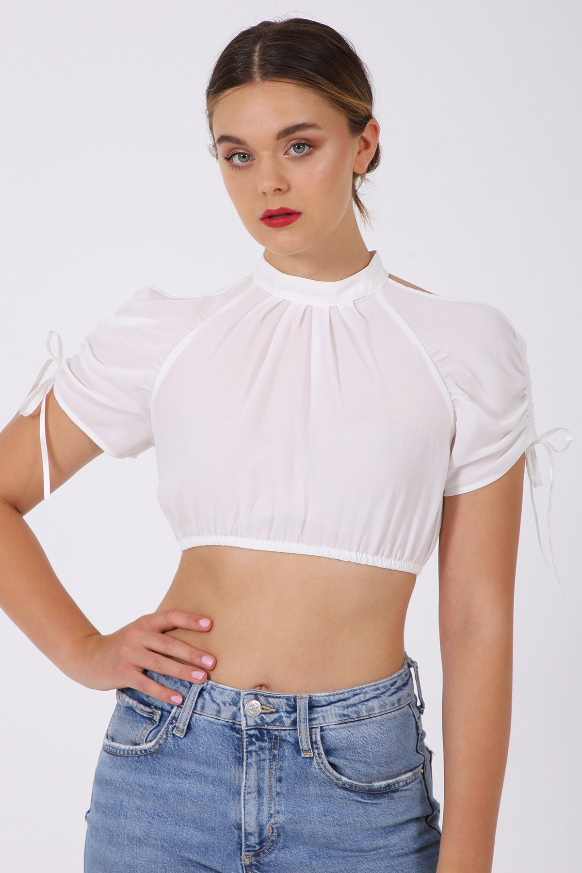 Dirndlbluse Blanc