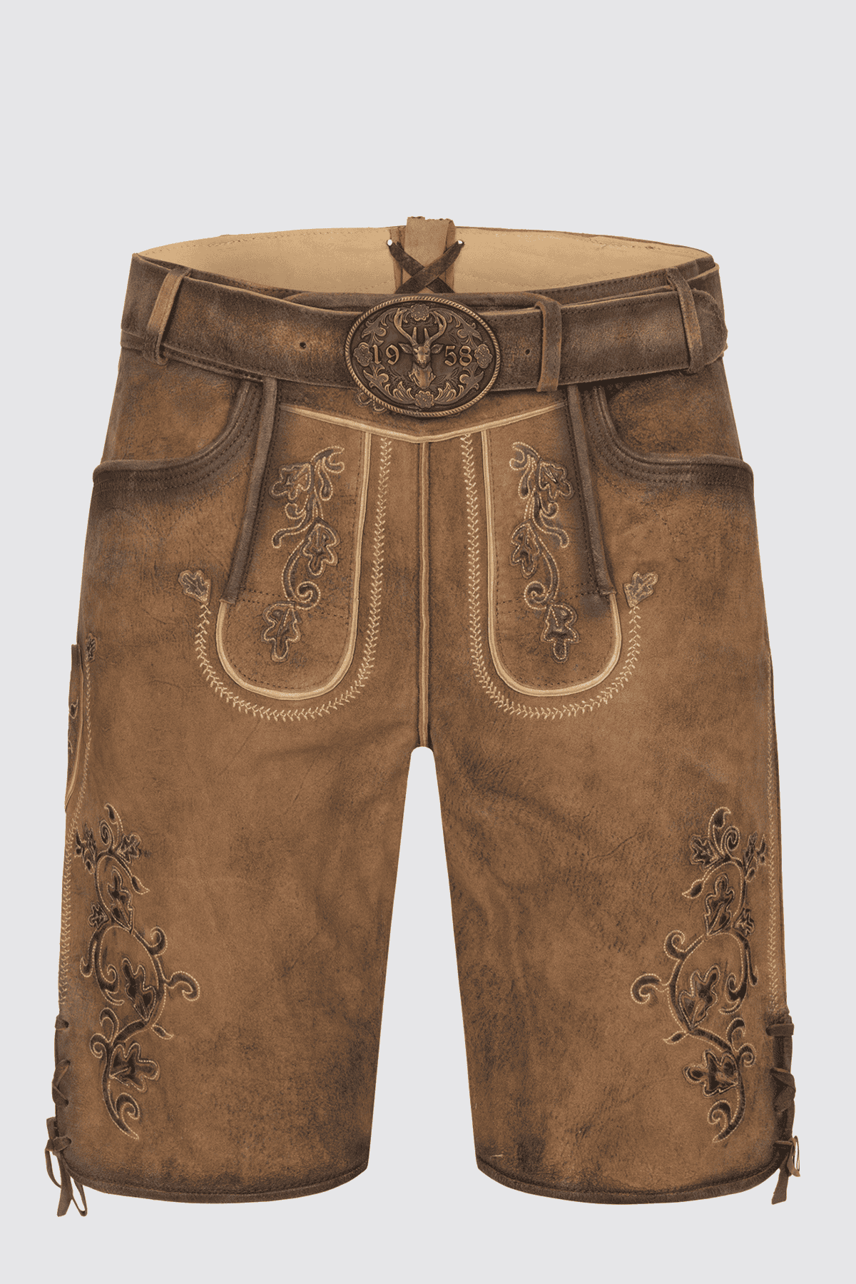 Lederhose Thanos mit Gürtel